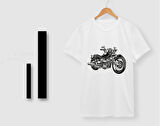 BK Gift Motorsiklet Tasarımlı Erkek Beyaz T-shirt -12, Arkadaşa Hediye, Doğum Günü Hediyesi, Sevgili Hediyesi