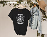 BK Gift Motorsiklet Tasarımlı Kadın Siyah T-shirt -4, Arkadaşa Hediye, Doğum Günü Hediyesi, Sevgili Hediyesi