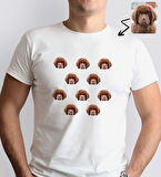 BK Gift Kişiye Özel Evcil Hayvan Tasarımlı Erkek Beyaz Tişört-9, Sevgiliye Hediye, Arkadaşa Hediye, Trend T-Shirt