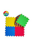 Akar Renkli Oyun Matı Düz 7mm 33x33 9lu