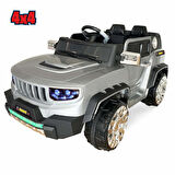 Akar 4×4 Fenomen 12V. Çift Kişilik Uzaktan Kumandalı Akülü Araba Gri 