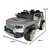 baby toys Samy Dıscovery 4X2 Uzaktan Kumandalı Akülü Araba Gri