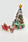 3d Puzzle Maket Yılbaşı Ağacı Ve Noel Baba.
