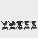Tommybaby Handy Black New Travel (Seyahat) Sistem Bebek Arabası