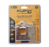 Kupa Kup10 Kayar Milli Asma Kilit Prinç Silindir  70 Mm - Extra Güçlü