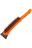 Spatulalı Çelik Tel Fırça 270 mm Metal Kazıma Temizleme Pas Sökücü Çelik Kıllı El Tipi Nalbur Fırça