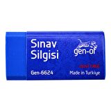 Gen-Of No:24 Dust Free Orta Boy Sınav Silgisi Mavi (GEN-6624) 3 Adet