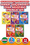 4 - 6 Yaş Matematik, Kodlama ve Dikkat ve Zeka Geliştirici Etkinlik Seti 15 Kitap
