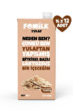 Yulaf Sütü Bitkisel Bazlı Laktozsuz Vegan1 L x 12 Adet