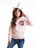 Unicorn Kapişonlu Kız Sweatshirt
