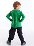 Tırtırlı Dino Erkek Çocuk Pantolon Takım