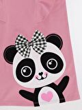 Panda Fırfır Detaylı Kız Elbise