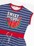 Cool Melon Çizgili Elbise
