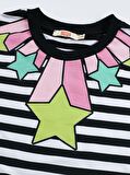 Stars Stripe Kız Elbise