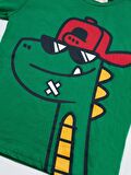 Gözlüklü Dino Erkek Çocuk Pantolon Takım