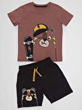 Kaykay Erkek Çocuk T-Shirt Şort Takım
