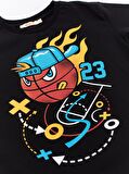 Basket Topu Erkek Çocuk T-shirt Kapri Takım