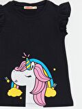 Unicorn Gücü Kız T-shirt Tayt Takım