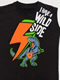 Şimşek Dino Erkek Çocuk T-shirt Kapri Takım