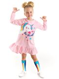 Unicorn Magic Kız Çocuk Pembe Elbise