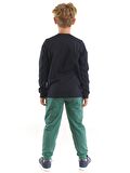 Astronot Timsah Erkek Çocuk T-shirt Pantolon Takım