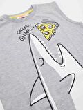 Pizzacı Köpekbalığı Erkek Çocuk T-shirt Şort Takım