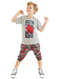 Triceratops Erkek Çocuk T-shirt Kapri Takım