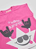 Yıldızlı Batik Kız Çocuk T-shirt Şort Takım