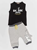 Shark Attack Erkek Çocuk T-shirt Kapri Takım