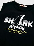 Shark Attack Erkek Çocuk T-shirt Kapri Takım