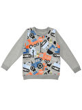 Sevimli Arabalar Erkek Çocuk Sweatshirt