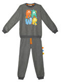 Rawr Tırtırlı Erkek Çocuk Antrasit Eşofman Takım