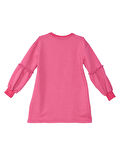 Leopar Zebra Kız Çocuk Pembe Elbise