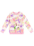 Unicorn Batik Desenli Pembe Yeşil Kız Çocuk Eşofman Takım
