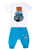 Monster Truck Erkek Çocuk T-shirt Kapri Şort Takım