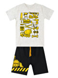 İnşaat Araçları Erkek Çocuk T-shirt Şort Takım