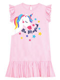 Unicorn Magic Kiz Çocuk Pembe Elbise