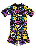 Street Style Kız Çocuk T-shirt Şort Takım