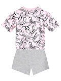 Unicorn Gang Kız Çocuk T-Shirt Şort Takım