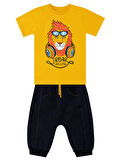 Arslan Erkek Çocuk T-shirt Kapri Şort Takım