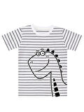 Sevimli Dino Erkek Çocuk T-shirt Kapri Şort Takım