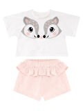 İkiz Ceylan Kız Çocuk T-shirt Şort Takım