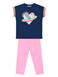 Cosmic Love Kız Çocuk T-Shirt Tayt Takım