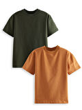 Erkek Çocuk Basic Oversize 2'li T-shirt Takım