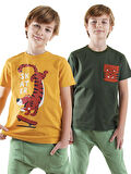 Skater Erkek Çocuk 2'li T-shirt Takım