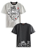 Just Smile Erkek Çocuk 2'li T-shirt Takım