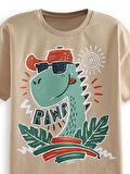 Summer Dino Erkek Çocuk T-shirt Şort Takım