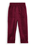 Fitilli Kadife Bordo Erkek Çocuk Pantolon