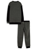 Wild Oversize Erkek Çocuk Gri Eşofman Takım