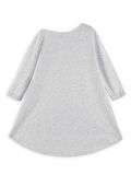 Gri Kız Çocuk Asimetrik Örme Elbise